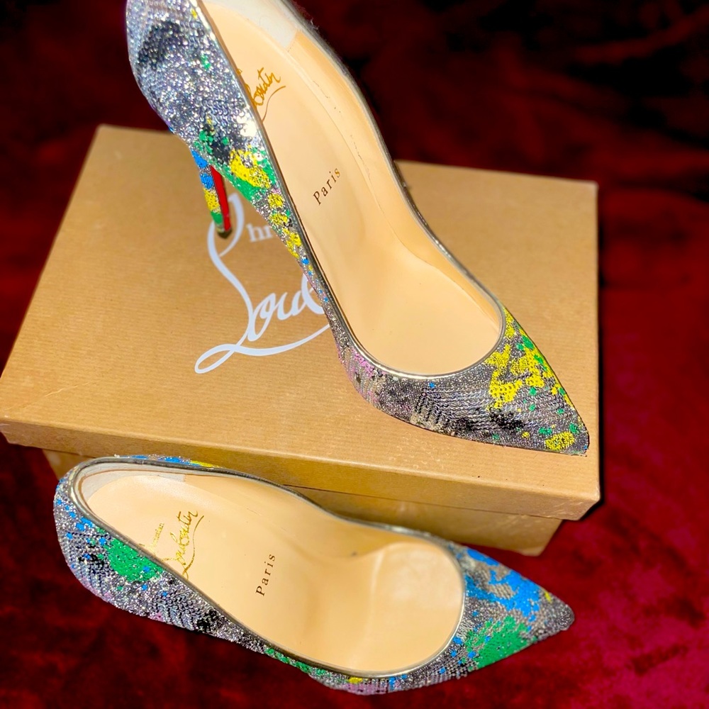 Christian Louboutin Pigalle Follies 100 Paillette Splash